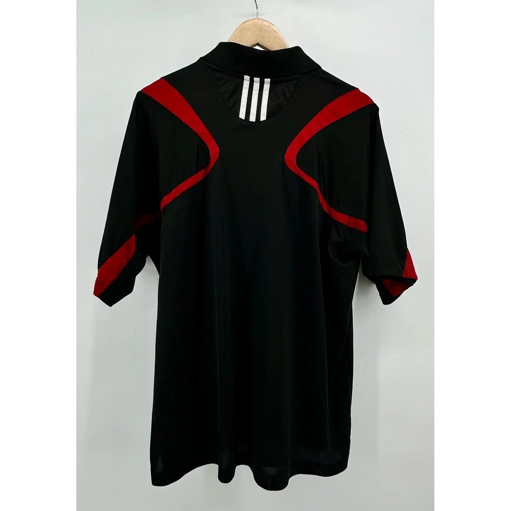 Adidas Arkansas Razorbacks‎ Mens XL Polo Shirt Black Red ClimaCool 1968A 08
